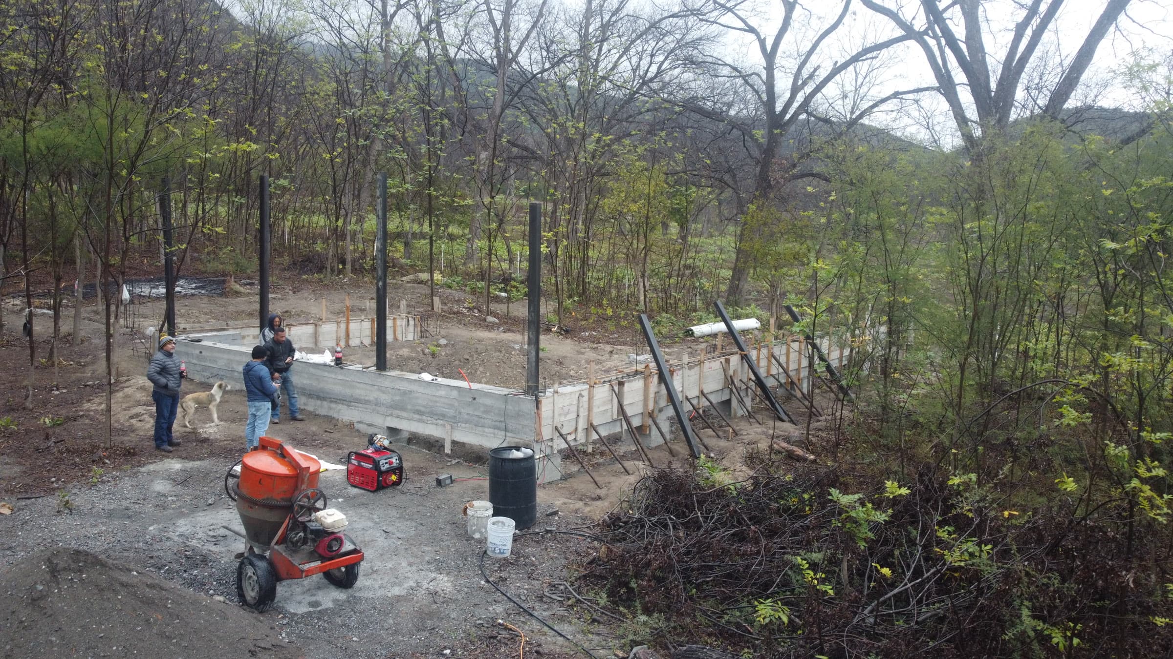La primera etapa en construcción.